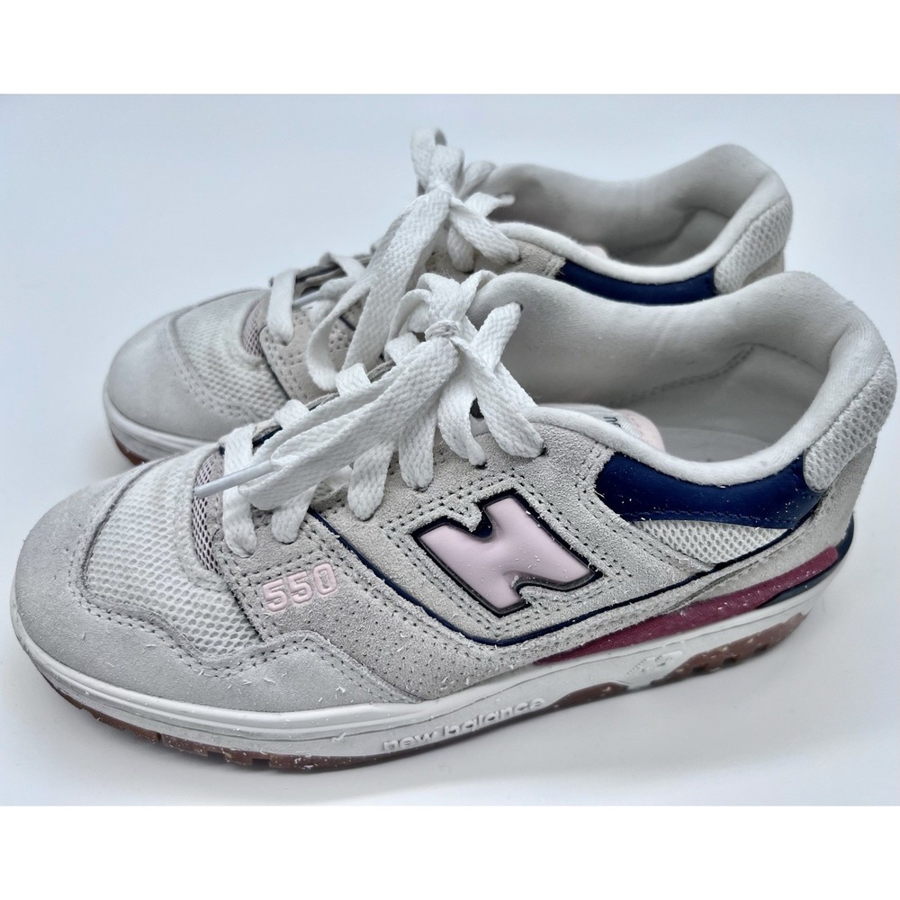 New Balance 550 Shoes Womens‎ Sz 5.5 Sea Salt Quartz Pink Astro Dust